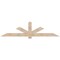 Ekena Millwork Kennewick Smooth Timber Gable Bracket, Douglas Fir, 96"W x 24"H x 1 1/2"D x 5 1/2"F, 6/12 Pitch GBW096X24X0206KEN00SDF - alternate 1